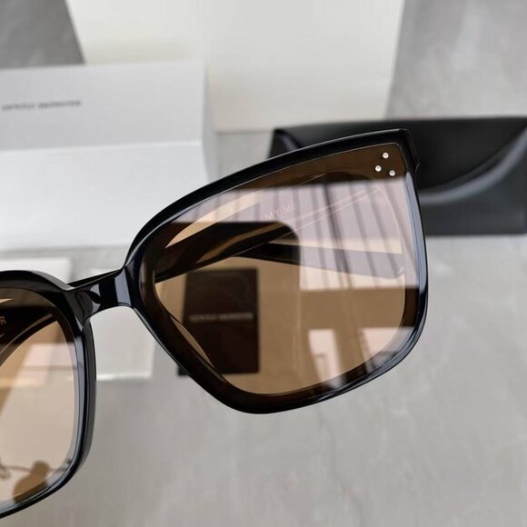 Gentle Monster Statement Square Frame Sunglasses Brown Lens